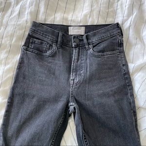 Everlane High Rise Skinny Jeans black wash